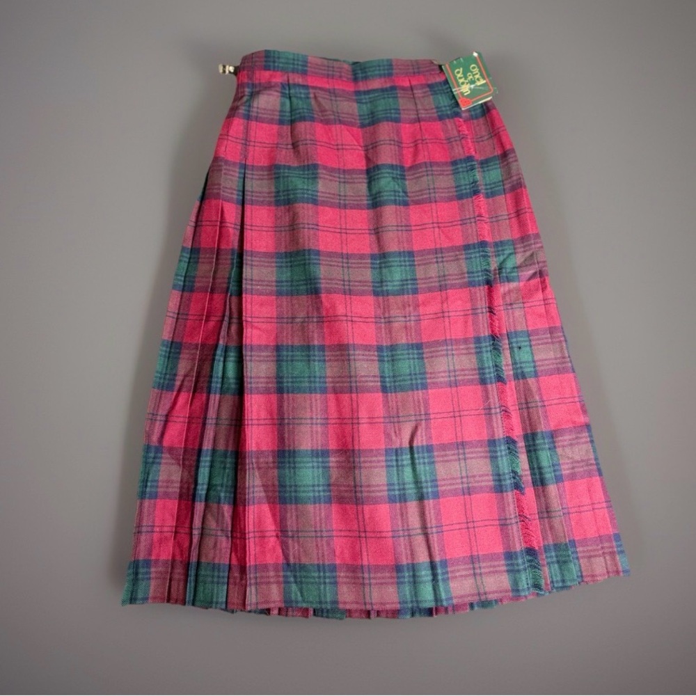 Vintage O’Neil of Dublin Wool Tartan Kilt Skirt | Made in Ireland | 28” Waist